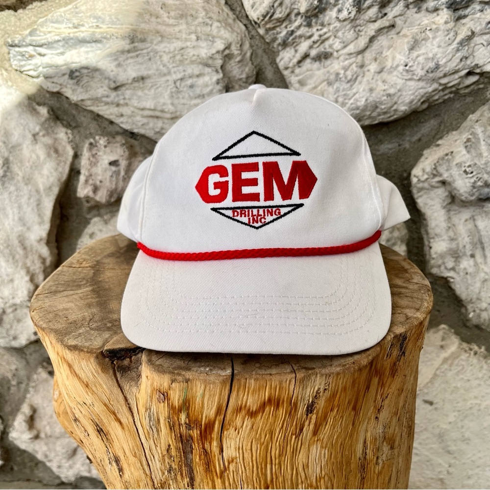 Vintage Rope Hat GEM Drilling Inc